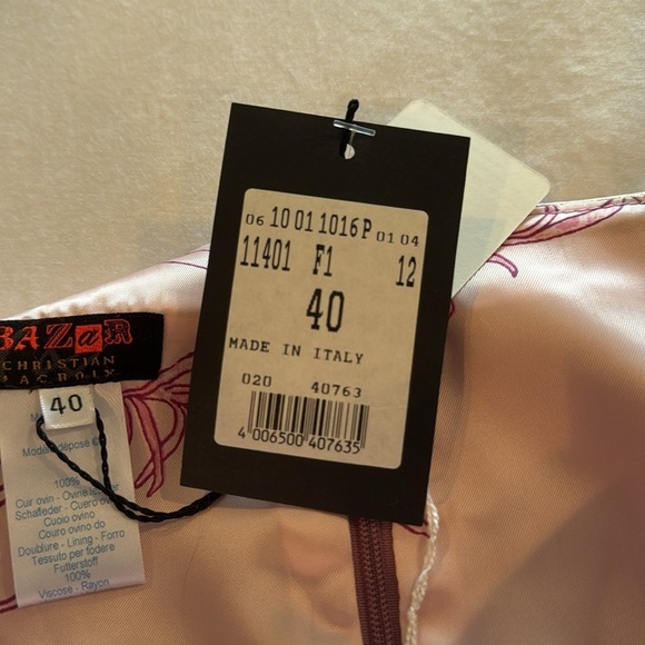 Christian Lacroix NWT Metallic gold and Pink Skirt made in Italy - Picture 9 of 12